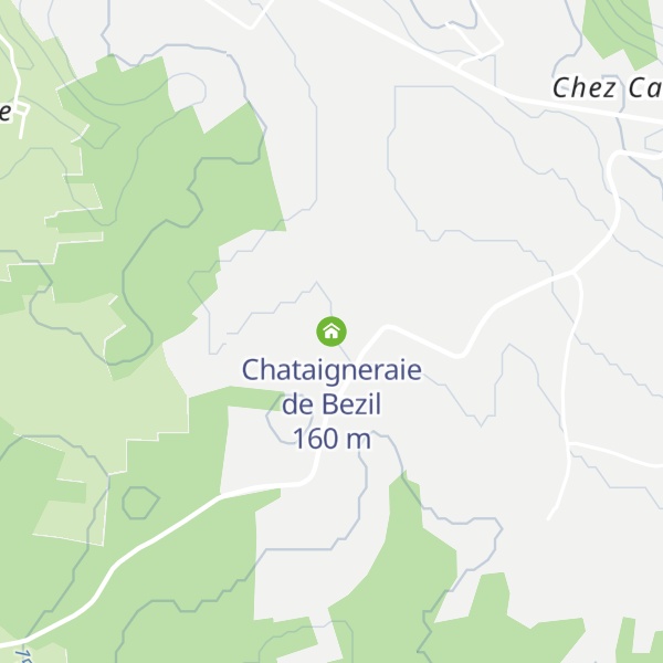 Map of Chataigneraie de Bezil