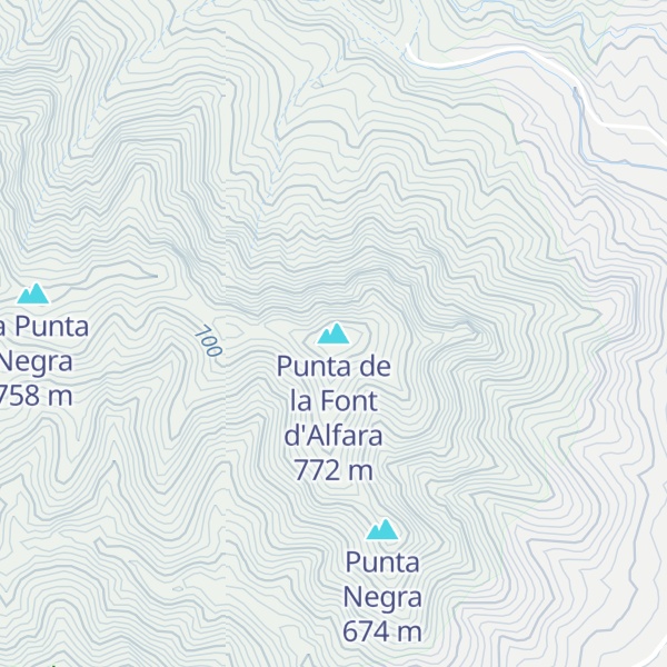 Map of Punta de la Font d'Alfara