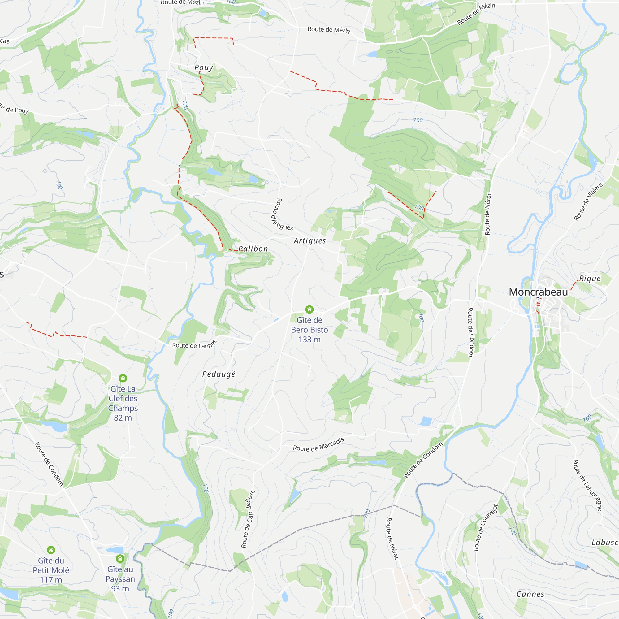 Gîte de Bero Bisto map
