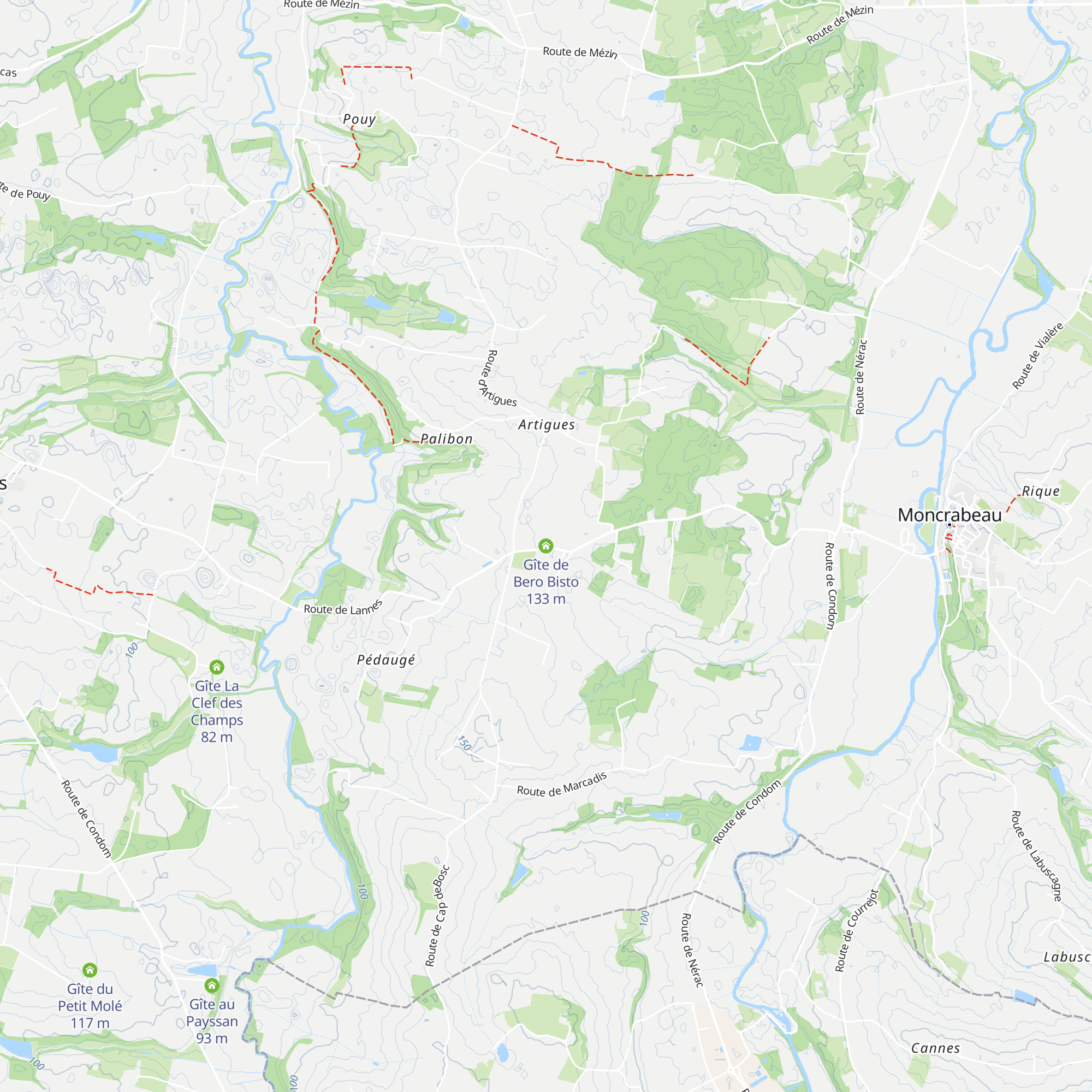 Gîte de Bero Bisto map