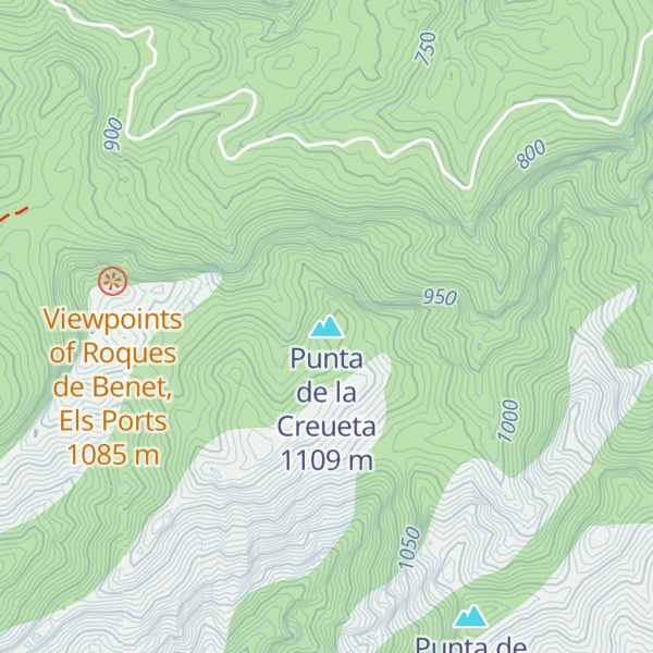 Map of Punta de la Creueta