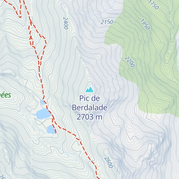 Map of Pic de Berdalade