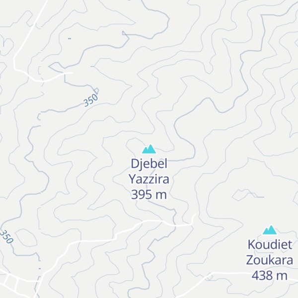 Map of Djebel Yazzira
