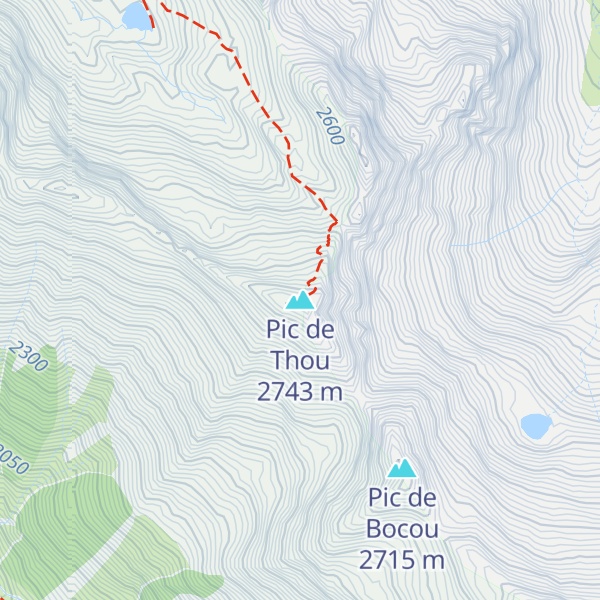 Map of Pic de Thou