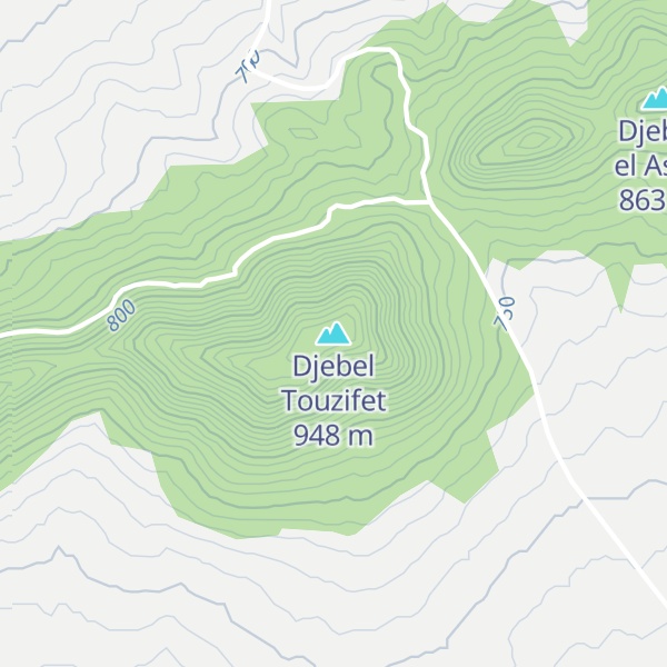 Map of Djebel Touzifet