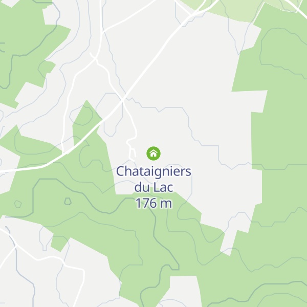 Map of Chataigniers du Lac