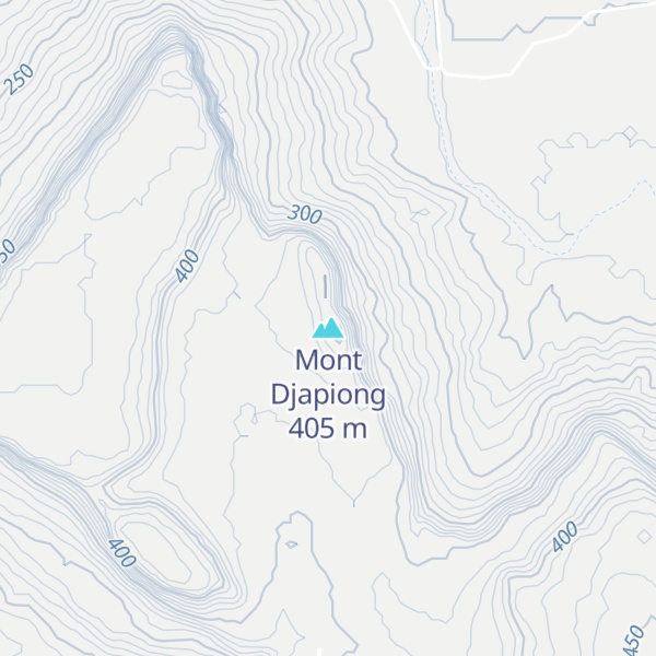 Map of Mont Djapiong