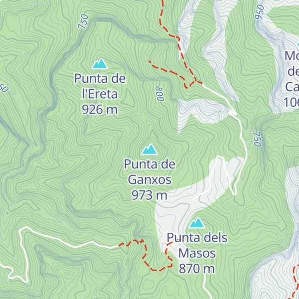 Map of Punta de Ganxos