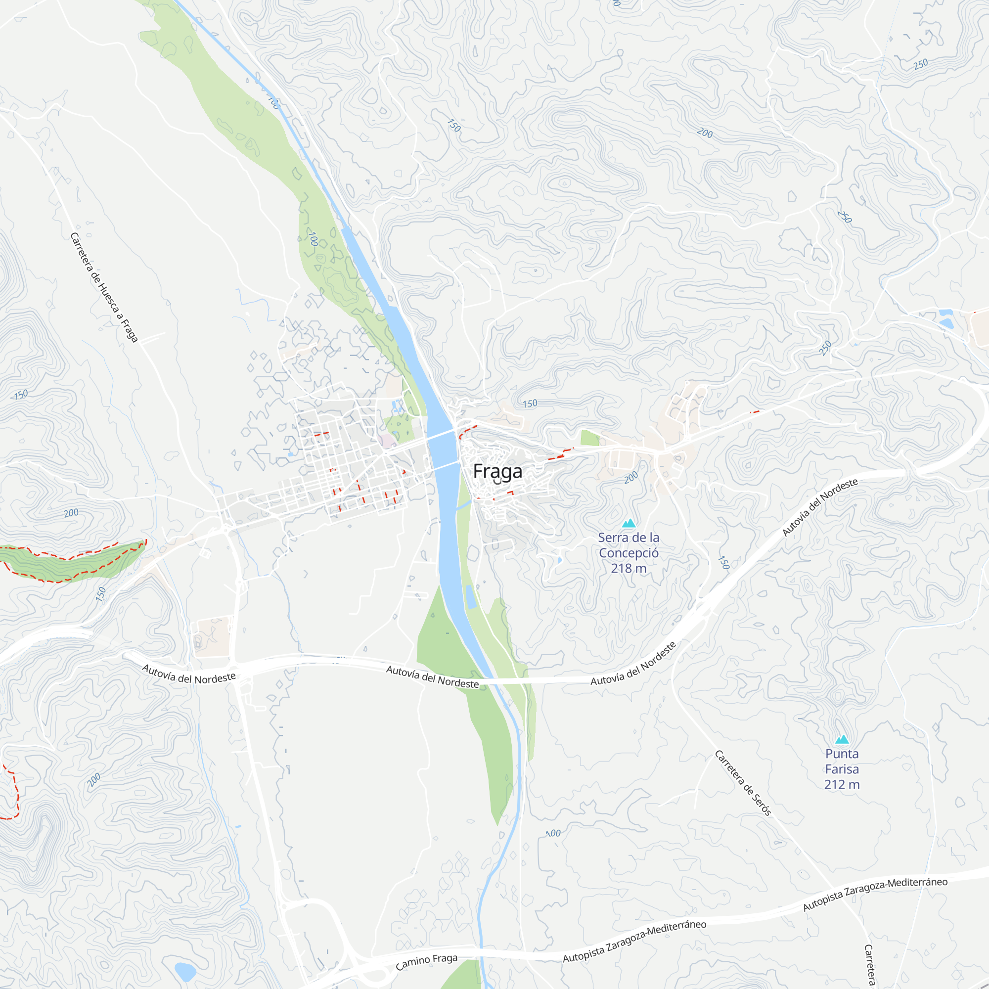 Oficina de Turismo de Fraga map