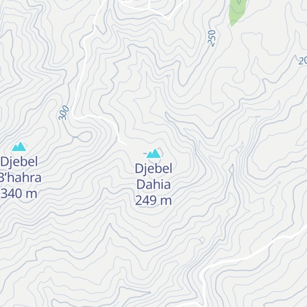 Map of Djebel Dahia
