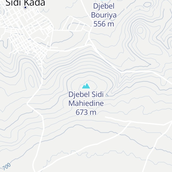 Map of Djebel Sidi Mahiedine