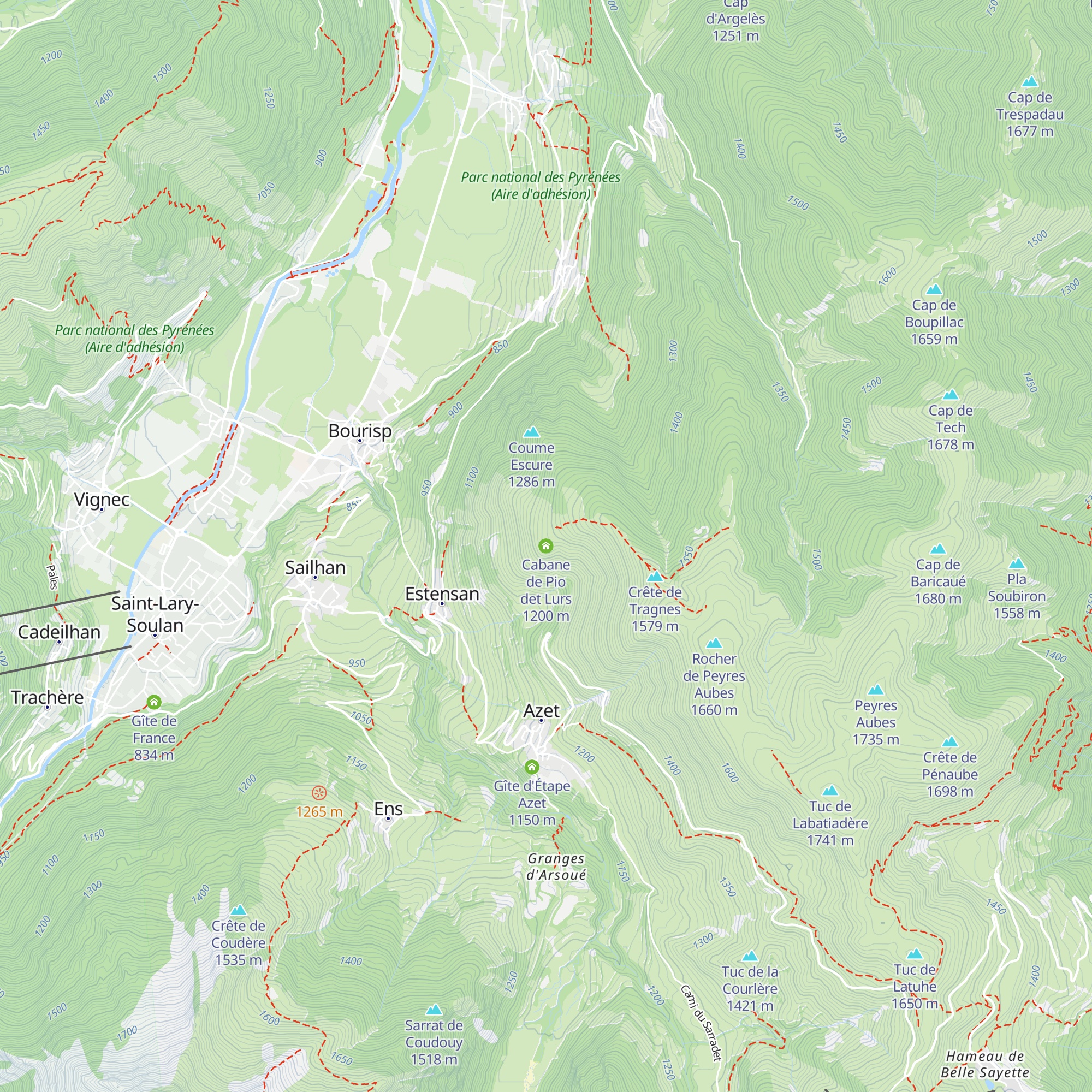 Cabane de Pio det Lurs map