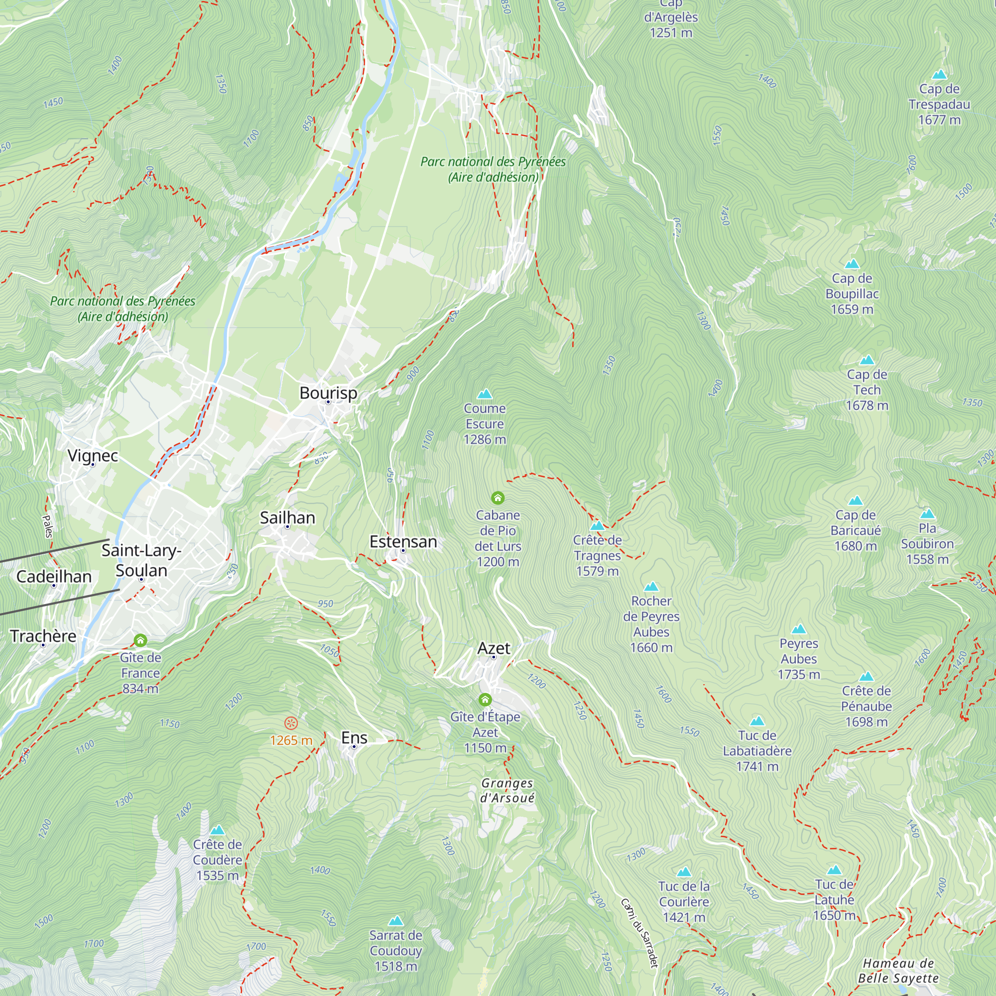 Cabane de Pio det Lurs map