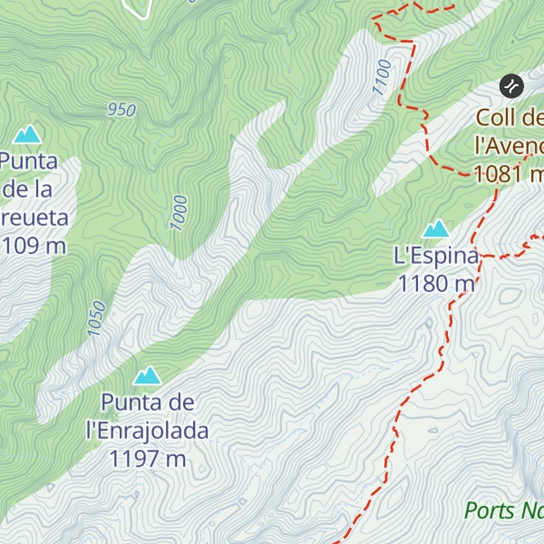 Map of Les Muntanyoles