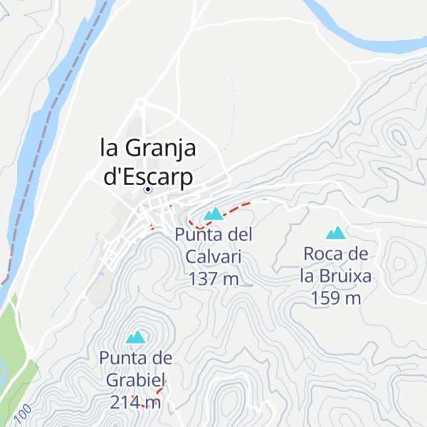 Map of Punta del Calvari