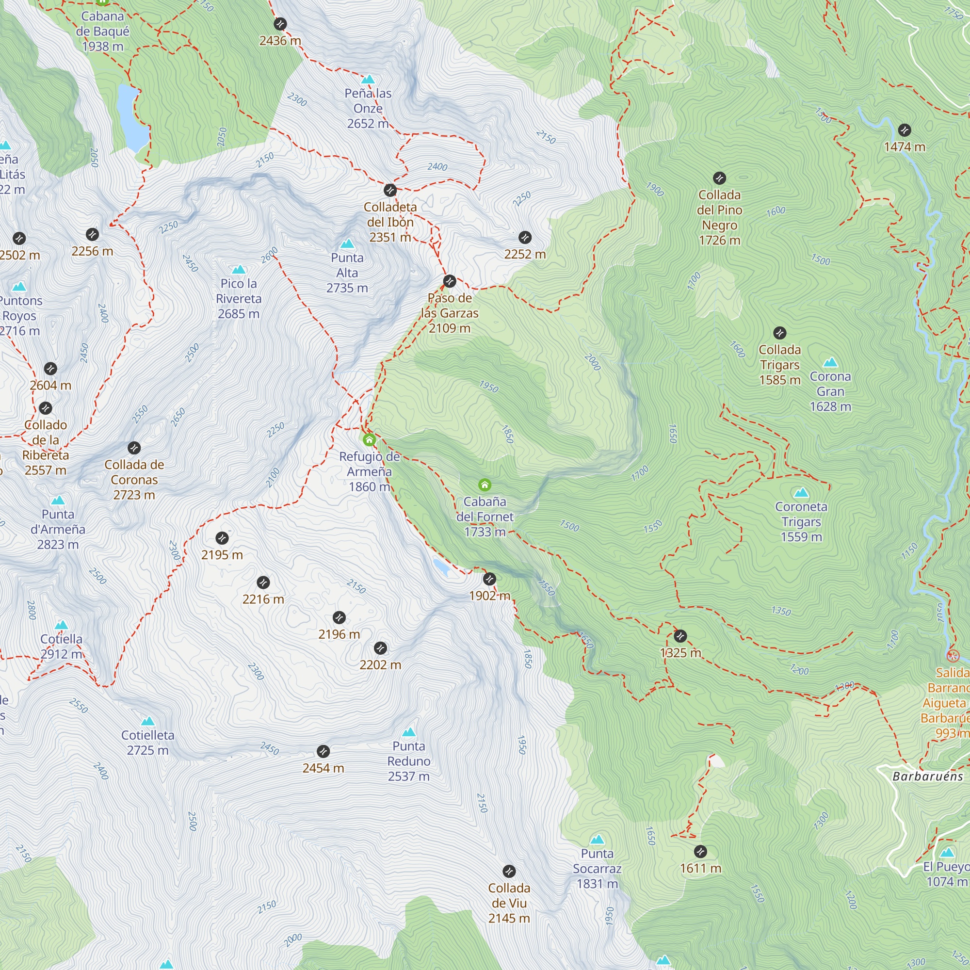 Cabaña del Fornet map
