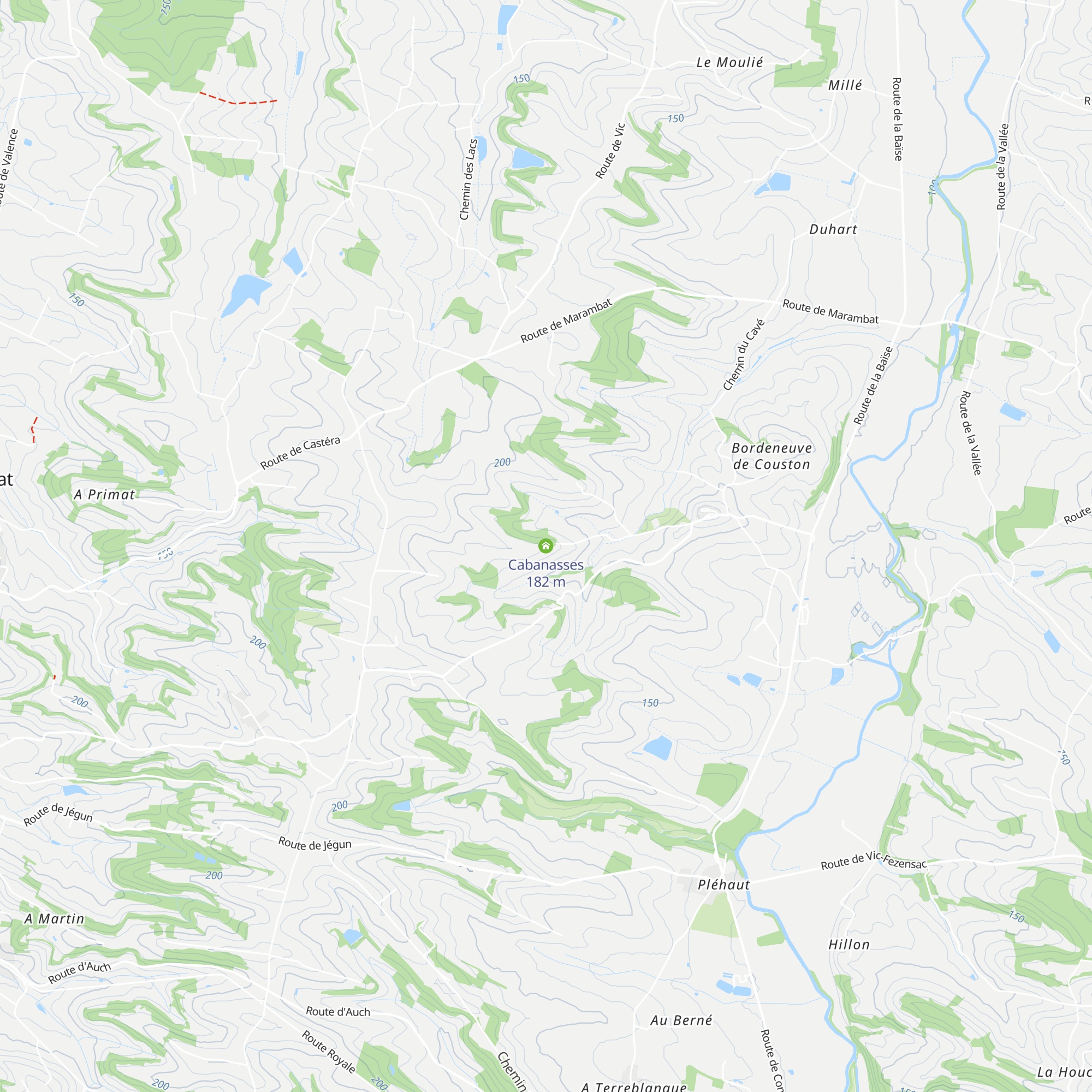 Cabanasses map
