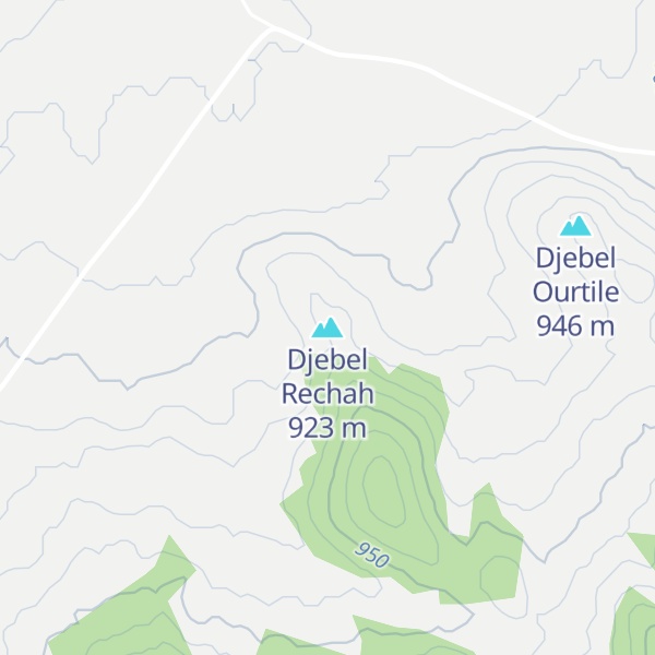 Map of Djebel Rechah