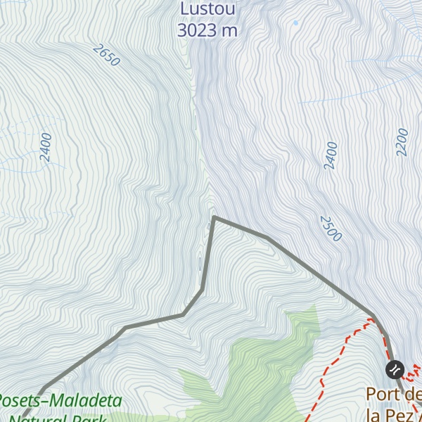 Map of Pico de Guerreys ou de Bacou
