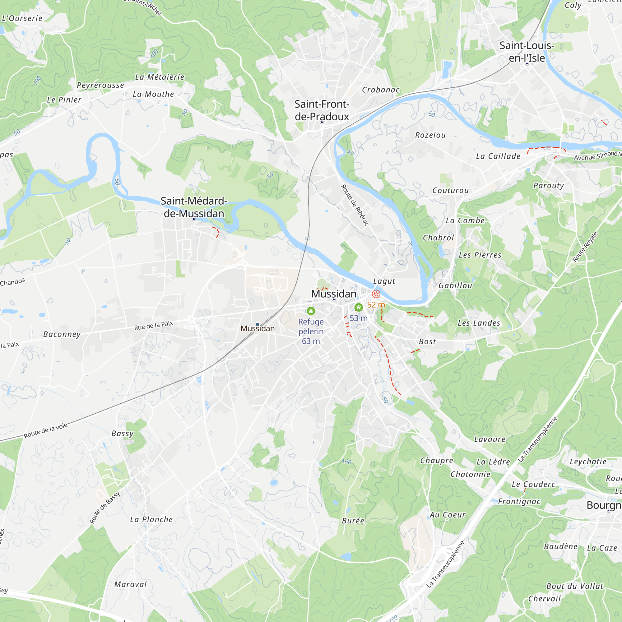 Refuge pèlerin map