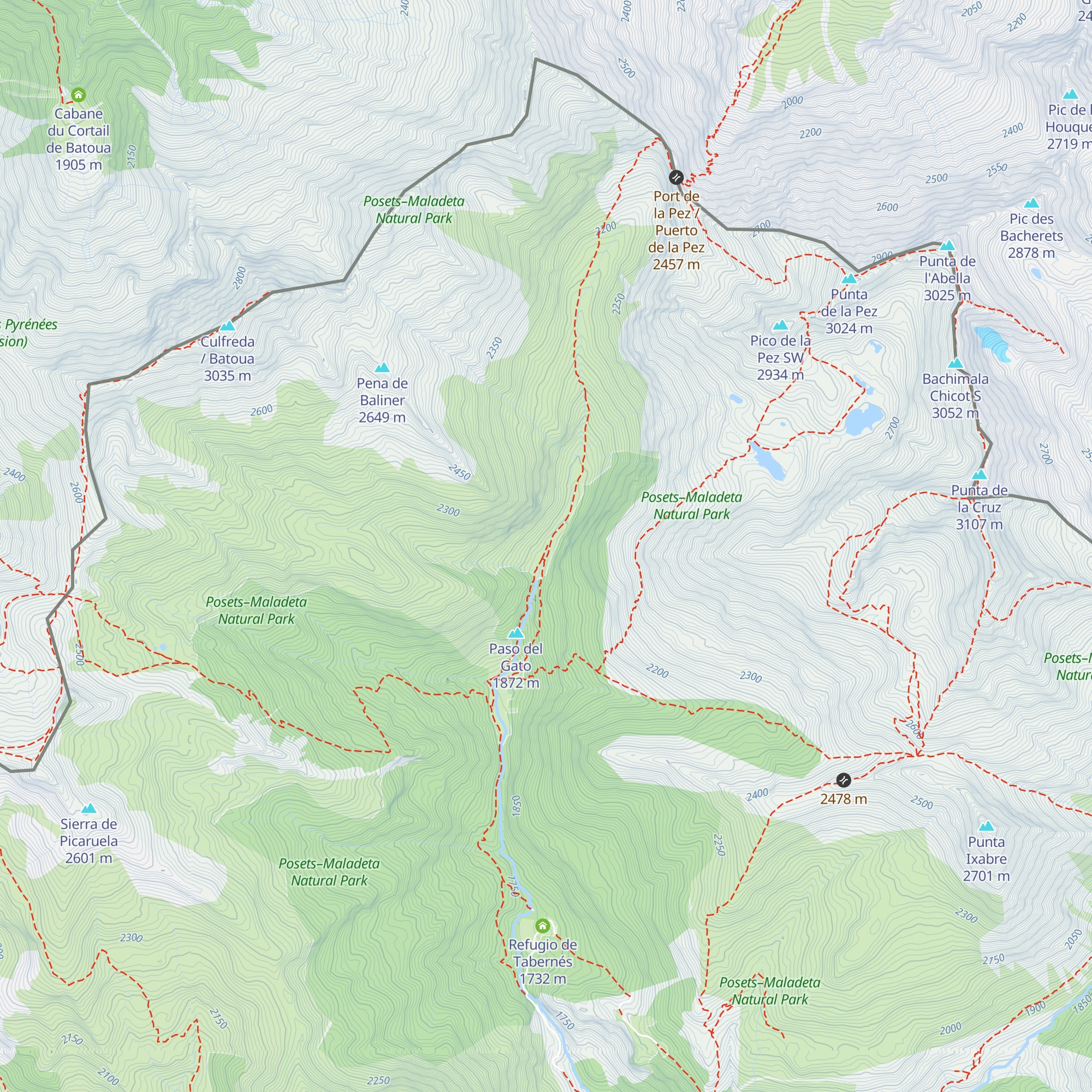 Cabana de Baliner map