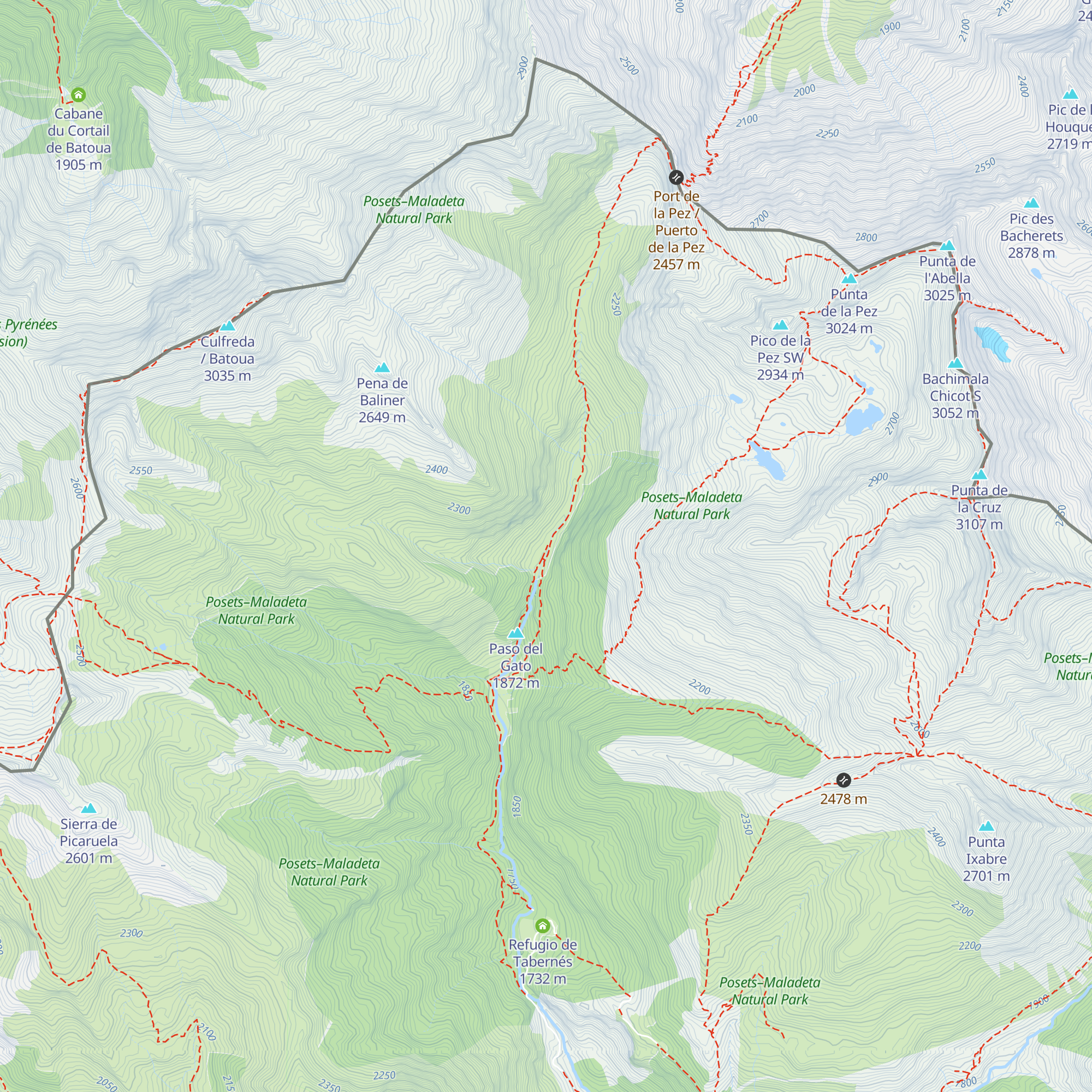 Cabana de Baliner map
