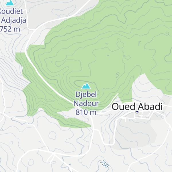 Map of Djebel Nadour