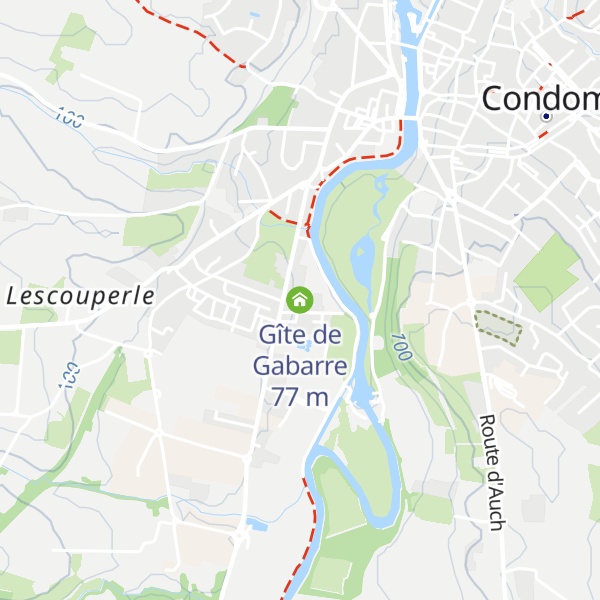 Map of Gîte de Gabarre
