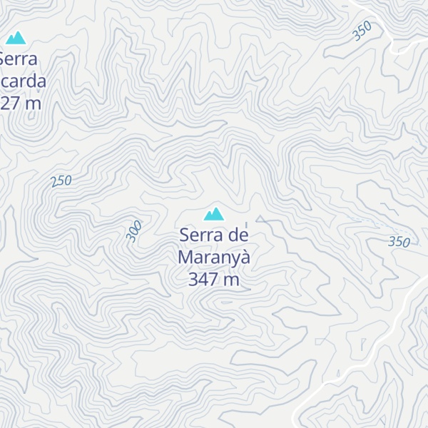 Map of Serra de Maranyà