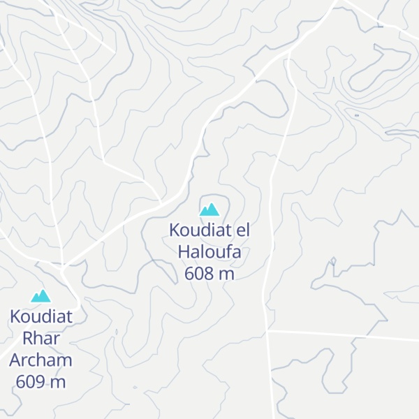 Map of Koudiat el Haloufa