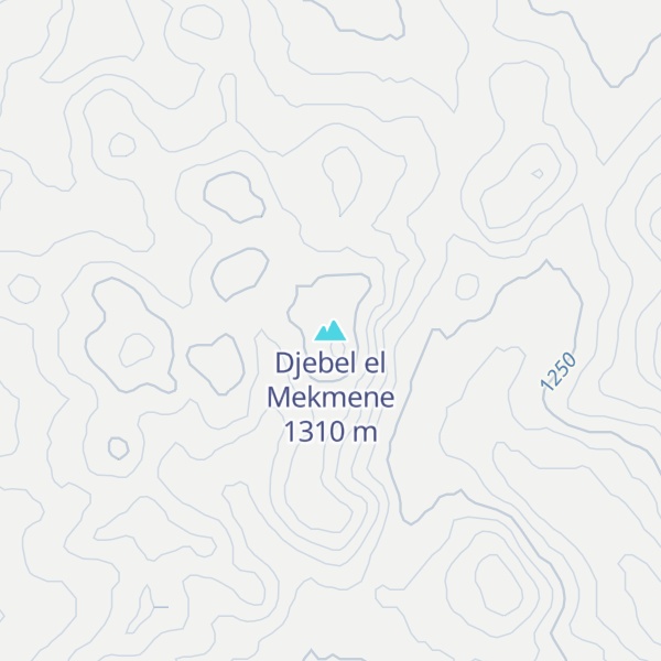 Map of Djebel el Mekmene