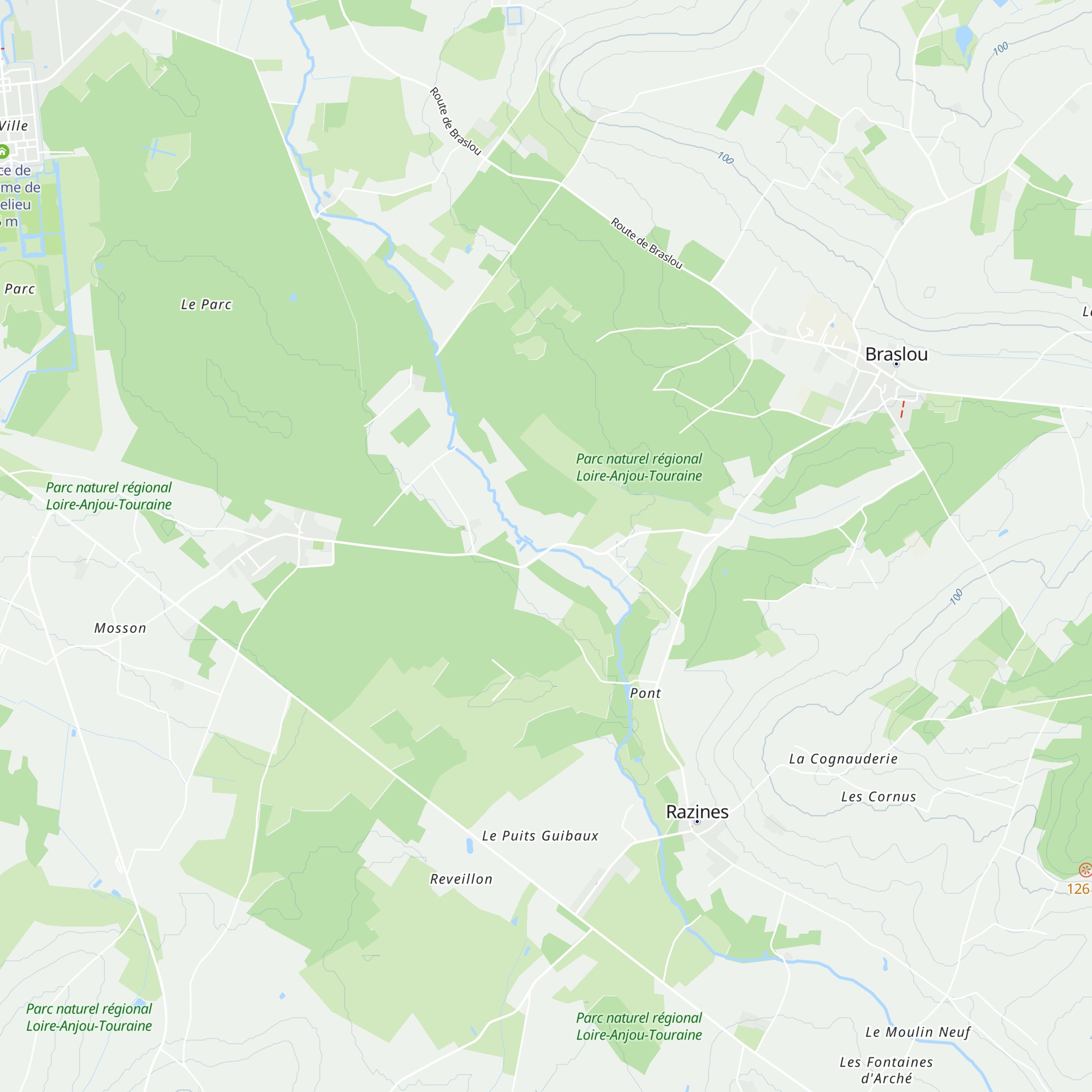 Gîte du Moulin du Gué aux Moines map