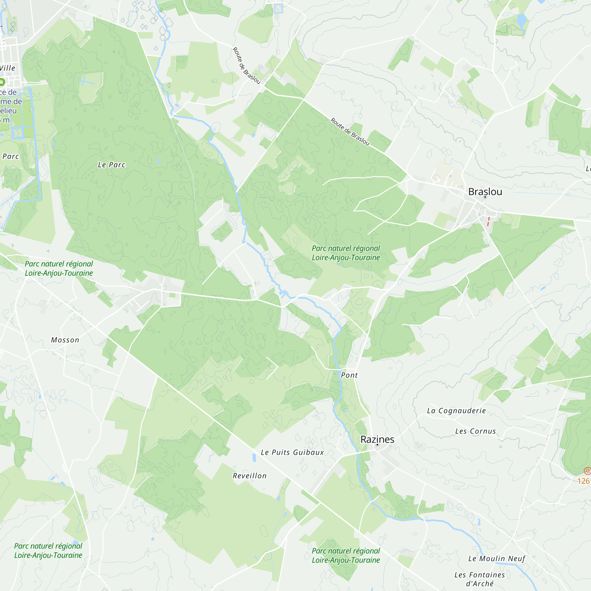 Gîte du Moulin du Gué aux Moines map
