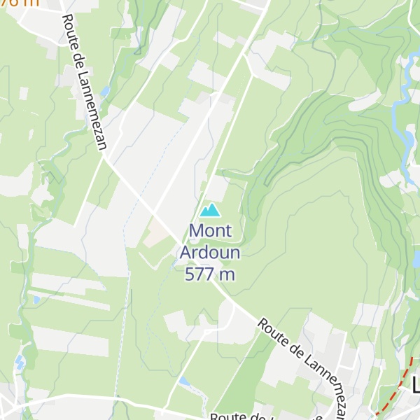 Map of Mont Ardoun