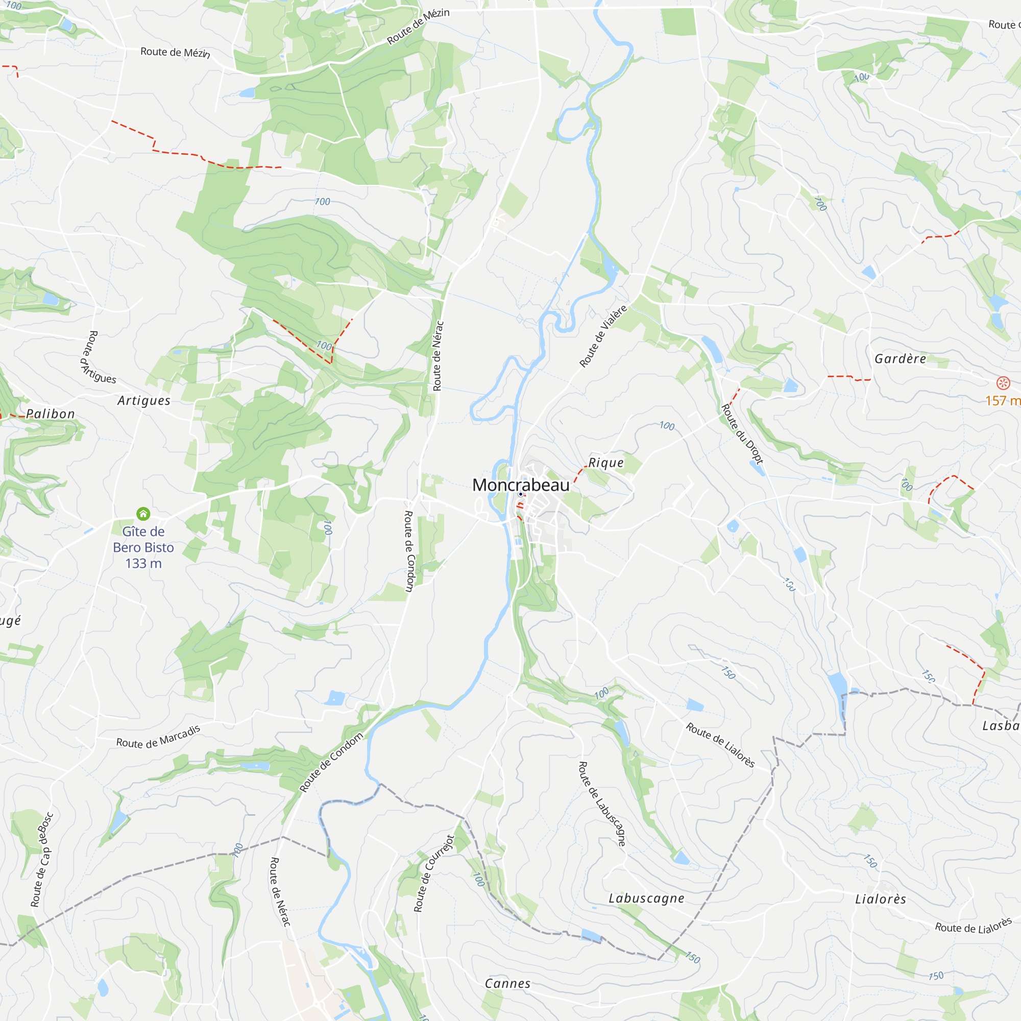 Gîte de Couyrasse map