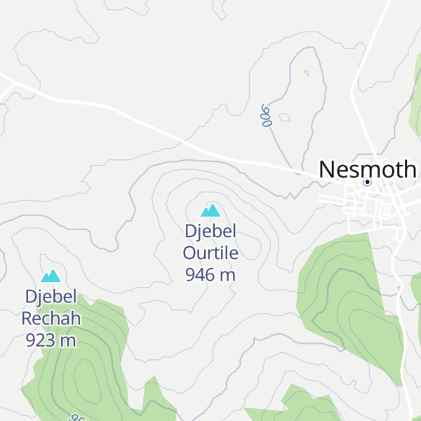 Map of Djebel Ourtile