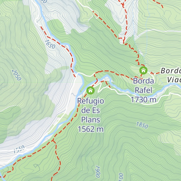 Map of Refugio de Es Plans