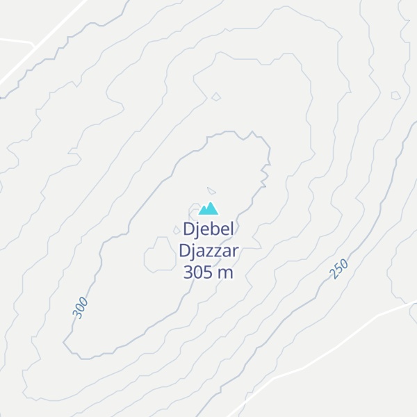 Map of Djebel Djazzar