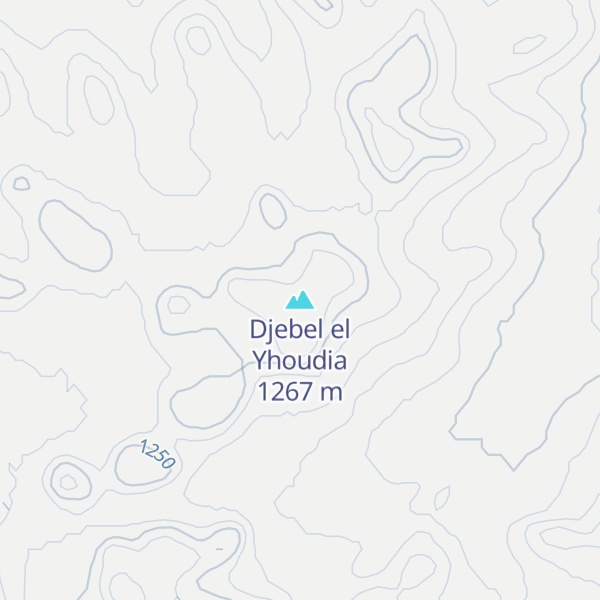 Map of Djebel el Yhoudia