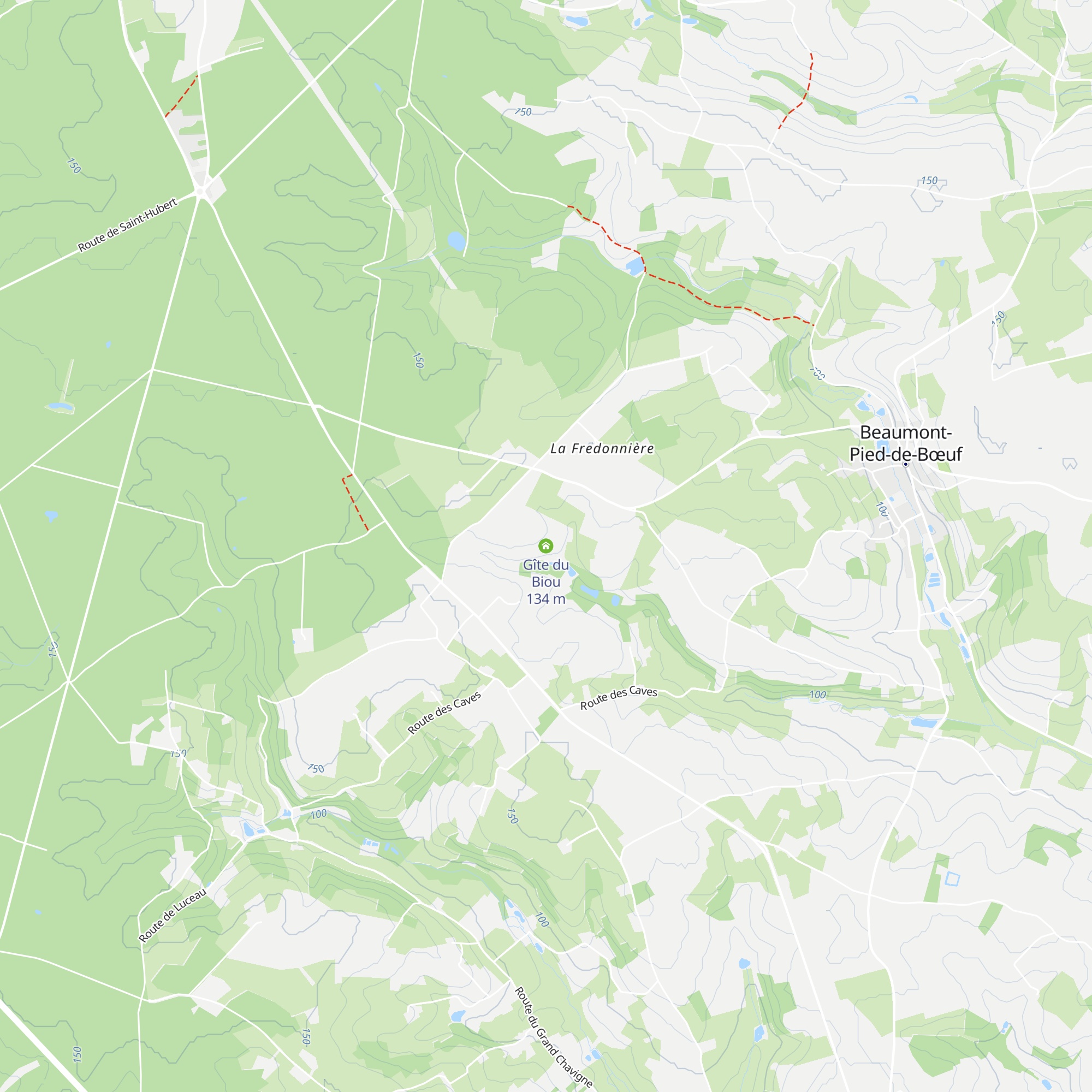 Gîte du Biou map