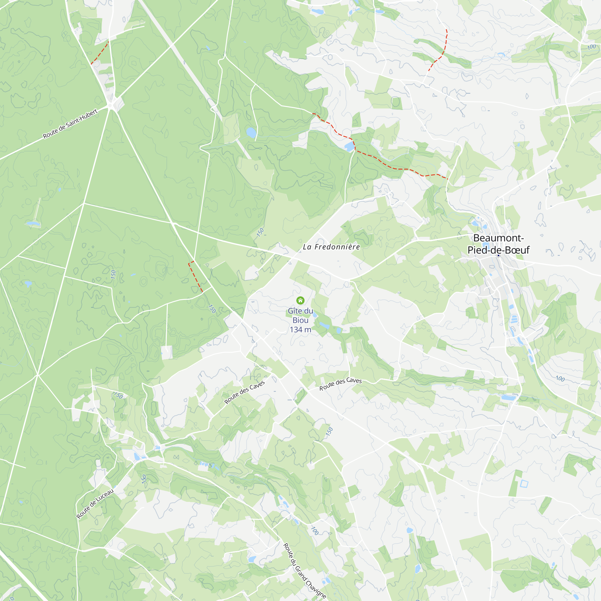 Gîte du Biou map