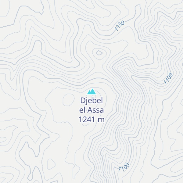 Map of Djebel el Assa