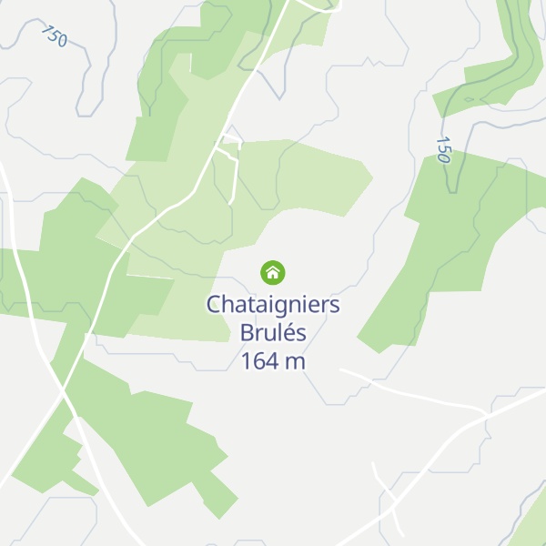 Map of Chataigniers Brulés