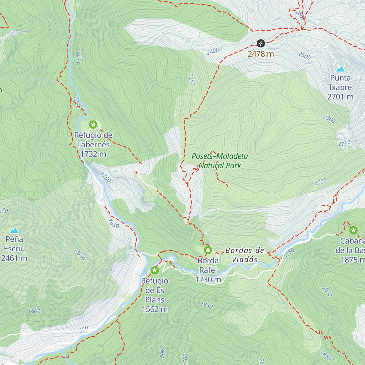 Cabaña del Sarrau map