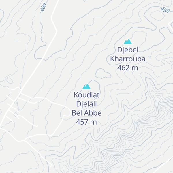 Map of Koudiat Djelali Bel Abbe