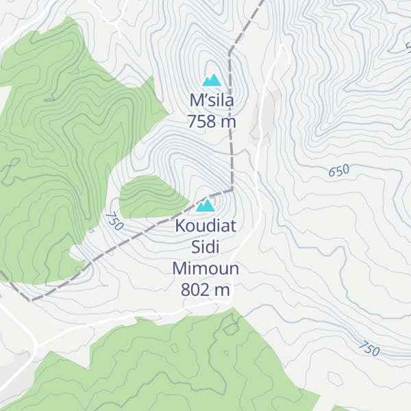 Map of Koudiat Sidi Mimoun