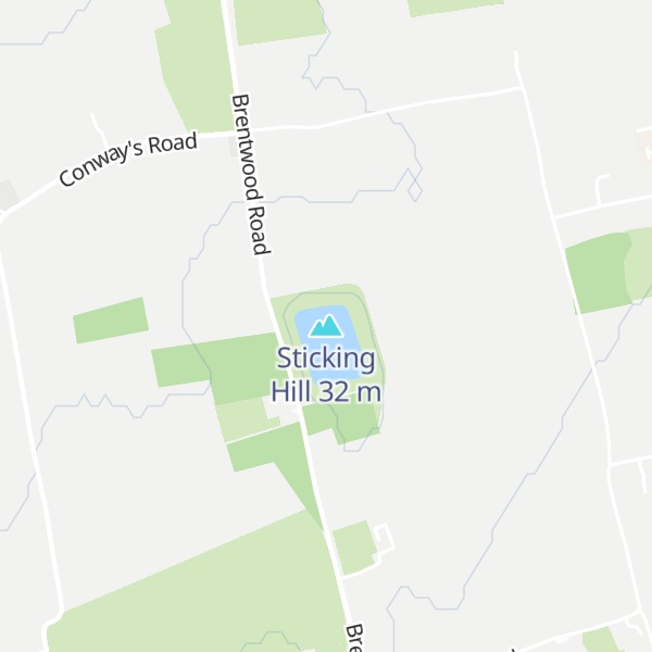 Map of Sticking Hill
