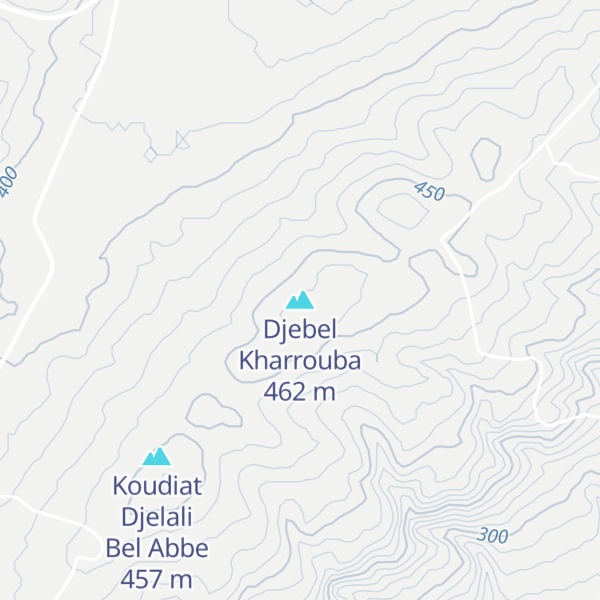 Map of Djebel Kharrouba