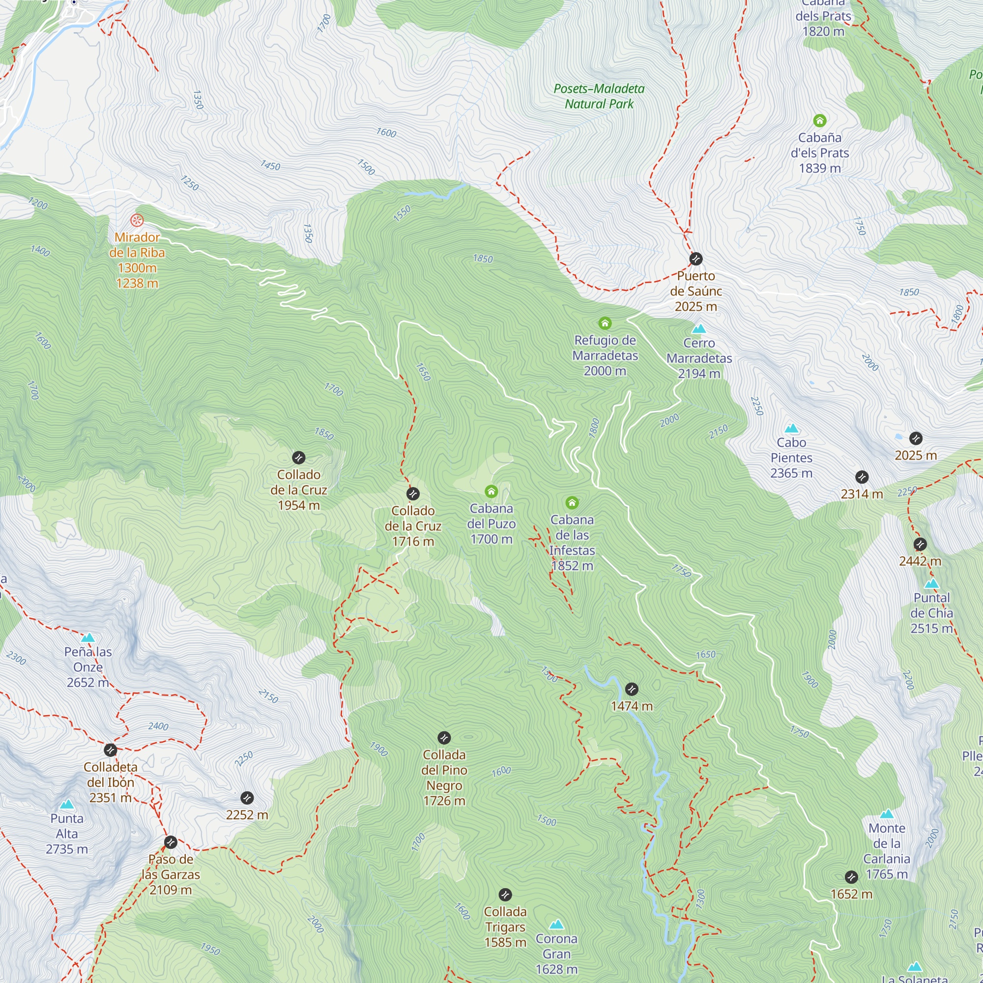 Cabana del Puzo map