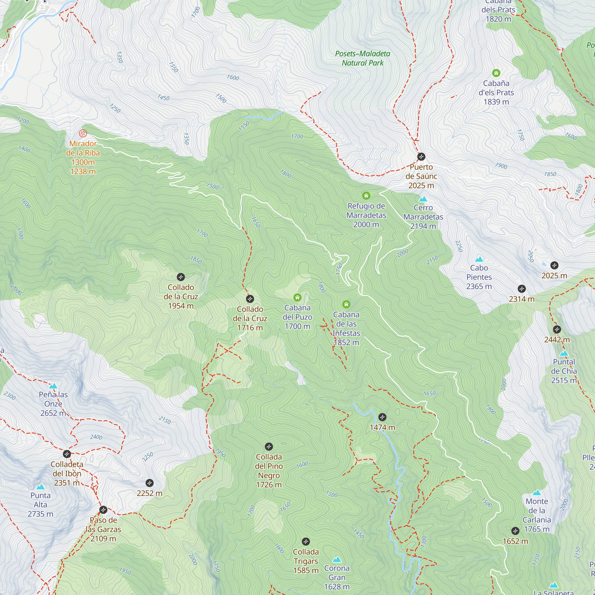 Cabana del Puzo map